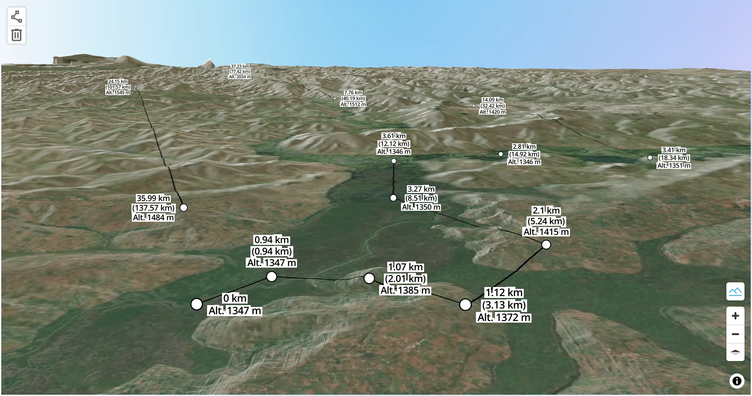 Query elevation from Maplibre Terrain